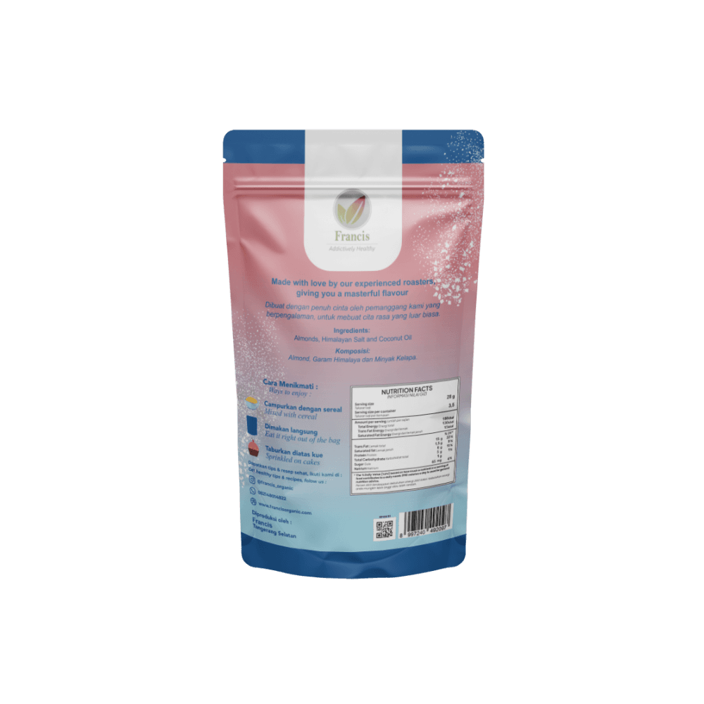 Francis Salted Almonds With Himalayan Salt 100g — image 2